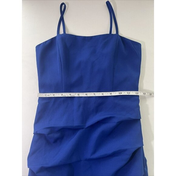 BARDOT Women’s 4 Midi Dress BRIELLE SLEEVELESS PENCIL Cocktail Party BLUE New - Picture 8 of 15